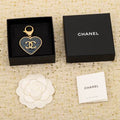 Chanel Heart-Shaped Woven Keyring & Bag Charm