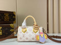 Louis Vuitton Monogram Canvas Top-Handle Handbag with Shoulder Strap, White